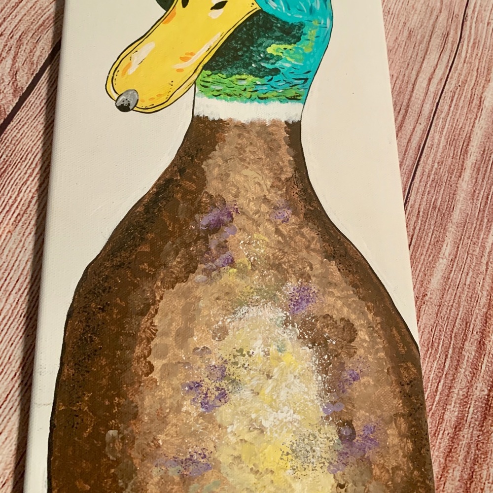 Duck Painting By ME! Acrylic on Canvas - Picture 4 of 5